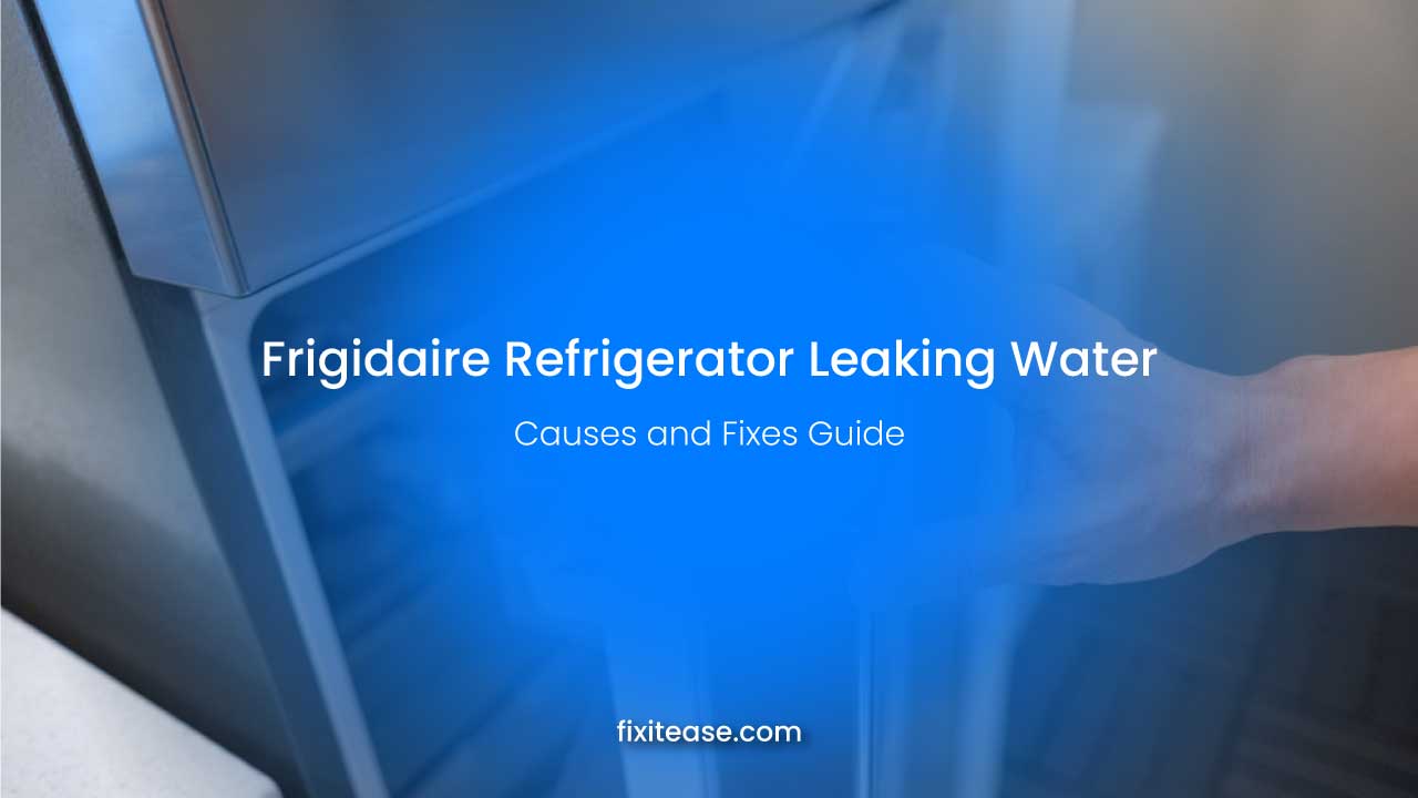 Frigidaire Refrigerator Leaking Water - 5 Causes and Fixes Guide - Fix ...